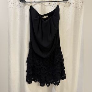 Strapless Lace Romper